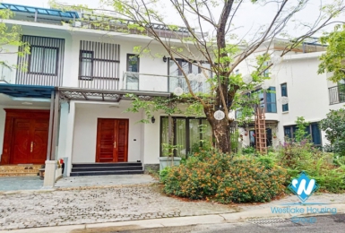Luxuriously furnished and individually decorated designer villa with beautiful garden  for leasing in Van Giang District 